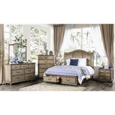 Belgrade Bed Model Cm7613-Cal.King Bed By Furniture Of America